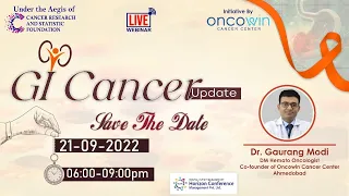 Live Webinar :- GI Cancer Update || 21st Sept