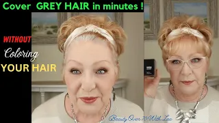 COVER GREY HAIR IN MINUTES #greyhair #beauty #greyhaircolor #beautyfinds