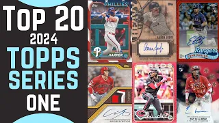 Top 20 Highest Selling 2024 Topps Series 1 Baseball Cards | Most Valuable