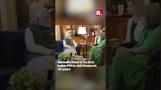 PM Modi meets Greek President Katerina N. Sakellaropoulou in Athens