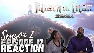 Anime Virgins 👀 watch Attack on Titan 2x12 | "Scream" Reaction