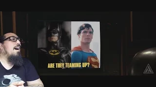 Batman v Superman: Christopher Reeve meets Michael Keaton REACTION