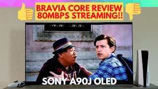 Sony Bravia Core Streaming Review on A90J OLED TV 2021