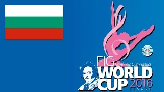 Bulgaria Group AA Ribbon Rhythmic Gymnastics World Cup 2016 Pesaro