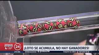 Se acumuló el Loto otra vez: Pozo acumulado es de 10 mil millones de pesos | 24 Horas TVN Chile