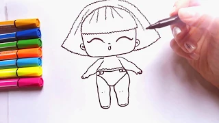 How to Draw #LOL DOLL last series | Lol Surprise Doll drawing | Куклы Лол Последняя Серия