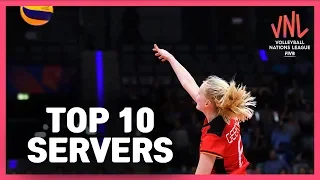 Top 10 Servers | Women's VNL Volleyball 2019