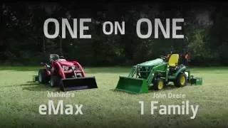 John Deere 1 Family vs Mahindra eMax - Mower Deck