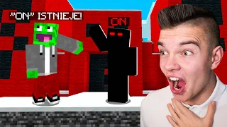 MOJE PIERWSZE SPOTKANIE z "ON" w Minecraft! (NAPRAWDĘ ISTNIEJE)