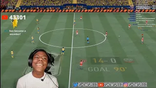 IShowSpeed LOSES 14-0 in fifa 🤣 💀