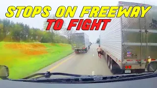 A Day in The Life of an American Truck Driver - Road Rage, Brake Check, Car Crash, Instant Karma USA