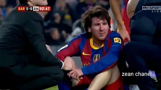 Menegangkan messi dibikin emosi!! || sepakbola  || pelanggaran tim lawan kepada  messi