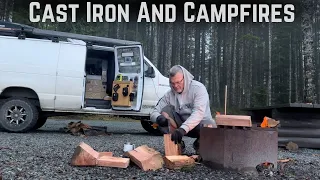 BACKWOODS BREAKFAST Cooking Over The Campfire “Ultimate Apples” VAN LIFE