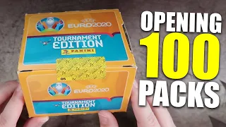 100 PACKS OF PANINI EURO 2020 STICKERS! | Sticker Box Break Opening & Album Tour