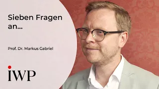 7 Fragen an... Prof. Dr. Markus Gabriel.