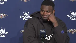 Zion Williamson talks growth throughout season | Warriors-Pelicans Postgame Interview 4/12/2024