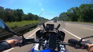 BMW 1250 GS HP on German autobahn