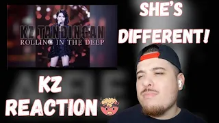 KZ Tandingan - Rolling In The Deep (singer 2018) Reaction | Adele Cover