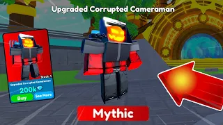 WOAH!🔥*NEW* UPGRADED CORRUPTED CAMERAMAN!!😱🤯 Toilet Tower Defense | EP 73 PART 2 Roblox