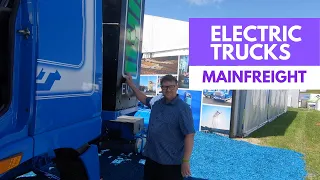 Mainfreight electric trucks at Fieldays