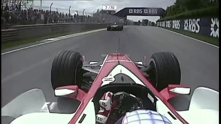 2007 Canadian GP - Sato vs Schumacher and Alonso