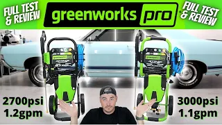 GreenWorks Pro Pressure Washer Review 2700psi vs 3000psi | Best all around Electric Pressure Washer?