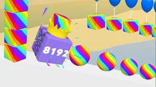 💑Happy Cubes 2048 ( jelly run 2048 ) push harder Gameplay part #18