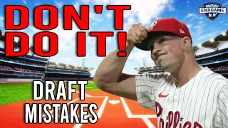 MISTAKES That Could KILL Your Fantasy Baseball Draft in 2024!