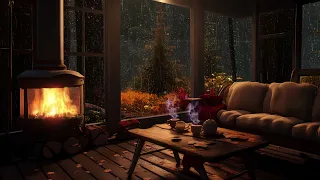 Soothing Jazz Music ☕ Rain Sounds For Relax and Study , Work Vol.17