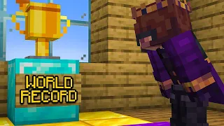 How hard is it to get the Minecraft World Record?