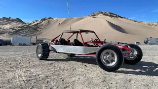 Old school sandcar duning little Sahara