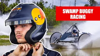 Max Verstappen & Yuki Tsunda try Swamp Buggy Behind the Scenes