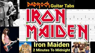 2 Minutes To Midnight - Iron Maiden - Guitar + Bass TABS Lesson