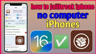 How To jailbreak iphone 6,6s |install Cydia no computer 2022 |