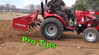 Do YOU Really Know How to Use a Box Blade? | Hydraulic Top Link | TYM Tractors