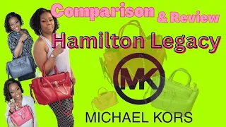 Michael Kors Hamilton Legacy Satchel ☆ Extra Small ☆ Small ☆ Large Comparison and Review
