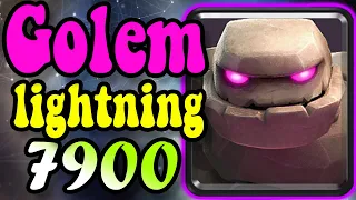 #1 Strongest Golem Deck👈 7900 Gameplays Best Golem DECK clash Royale