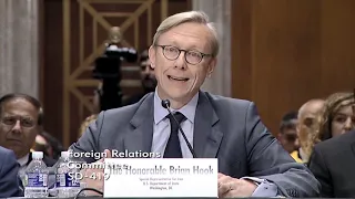 Menendez Questions Special Representative Brian Hook on US-Iran Policy