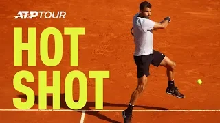 Hot Shot: Dimitrov Delivers Huge Passing Shot At Barcelona 2019