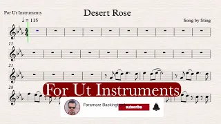 Desert Rose - Sting - Play along for Ut