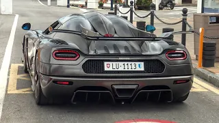 Supercars in Puerto Banus April 2023 [ 7 ] (Koenigsegg One:1, Brabus 820 Turbo S, SV Roadster, SF90