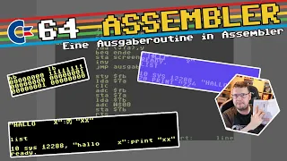 Text auf dem Bildschirm mit Assembler ausgeben: Eine Ausgaberoutine in C64 Turbo Assembler