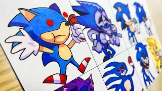 Drawing FRIDAY NIGHT FUNKIN' MODS - SONIC.EXE. 2.0 / Sonic X / Beast