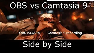 OBS vs Camtasia 9 for recording - Side by Side Comparison