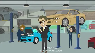 Anemative: 2D animation video for automobile service station company