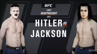 EA Sports UFC 3 - ADOLF HITLER vs MICHAEL JACKSON - Gameplay (HD) [1080p60FPS]
