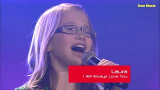 Menina surpreende ao cantar Whitney Houston - I will Always Love You e faz a plateia aplaudir de pé