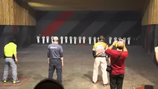 IPSC. Eric Grauffel at the Shootoff match 16.11.2012. Second round.