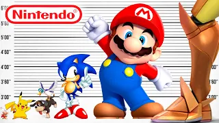 Nintendo Games Size Comparison | Biggest Characters of Nintendo Games | Satisfying Video