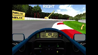 Power F1, (pc, ms-dos EIDOS) qualifying and short race at Spa Francorchamps Belgium